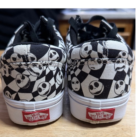 Vans Old Skool Nightmare Before Christmas Jack Skellington Checkerboard 7M 8.5W - Picture 5 of 9